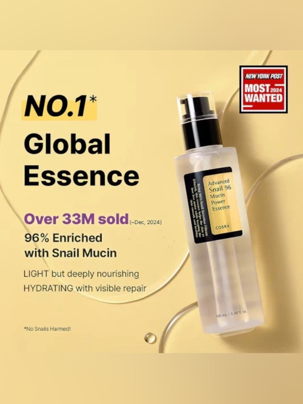 COSRX Snail 96 MUCIN POWER ESSENCE EXP 2/27 - Picture 3 of 8